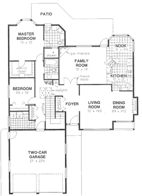 Main Floor Plan for House Plan #132509