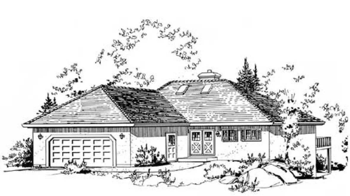 Full Rendering for House Plan #134509