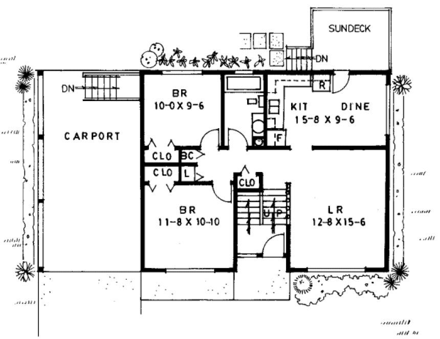 Main Floor Plan for House Plan #220689