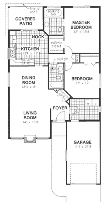 Main Floor Plan for House Plan #139509