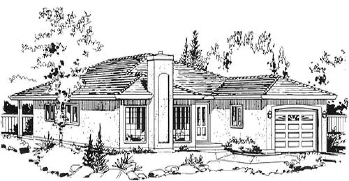 Full Rendering for House Plan #139509