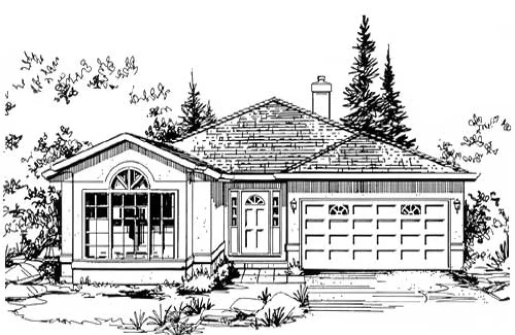 Full Rendering for House Plan #131609