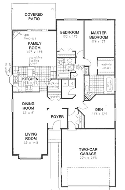 Main Floor Plan for House Plan #133609
