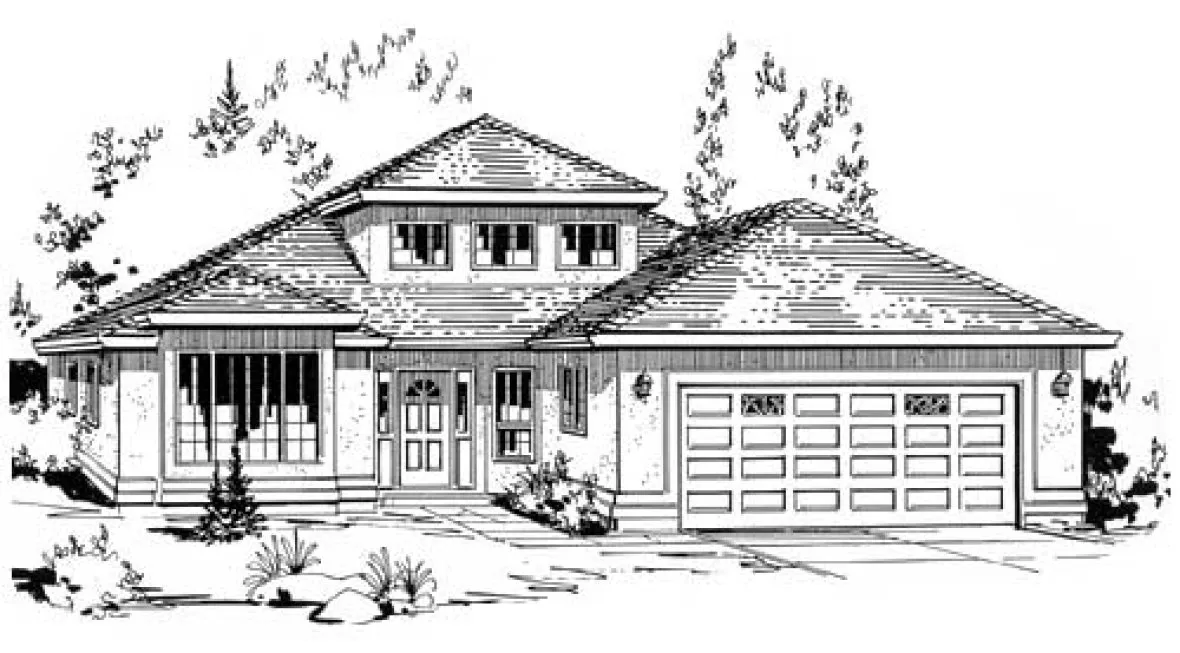 Full Rendering for House Plan #134609