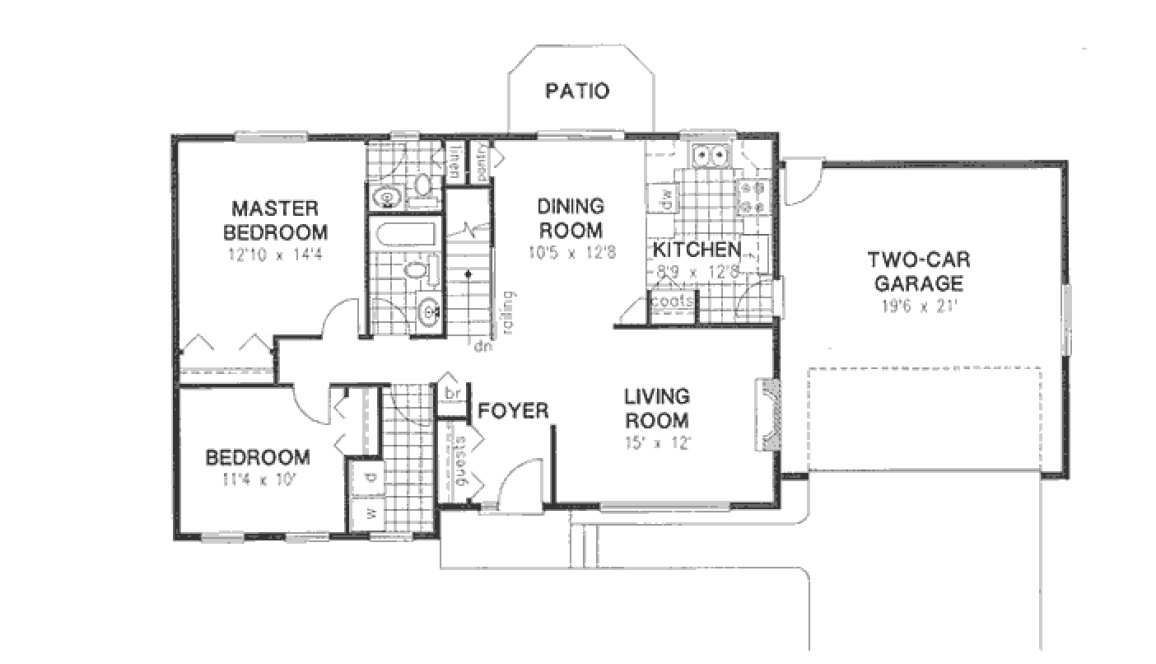 Main Floor Plan for House Plan #135709