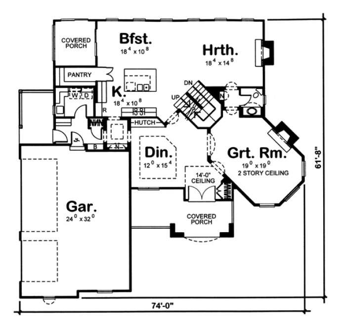 Main Floor Plan for House Plan #700123