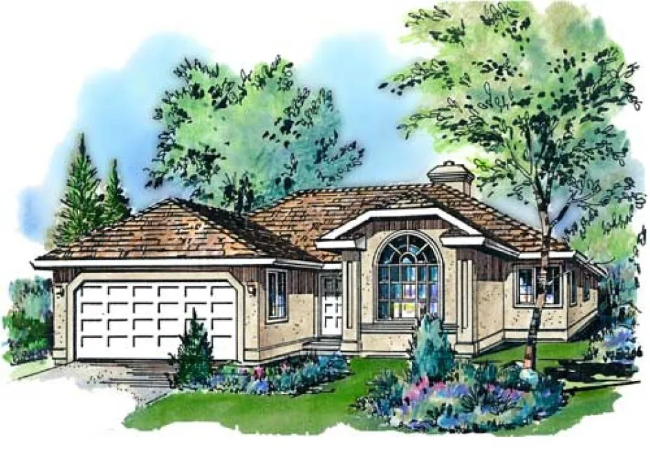 Full Rendering for House Plan #139019