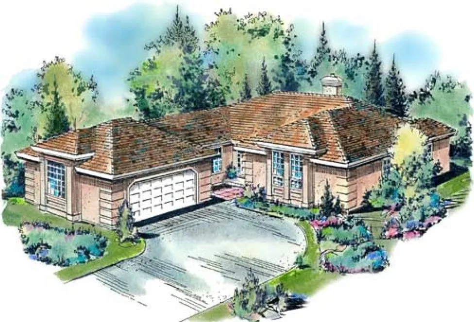 Full Rendering for House Plan #130119