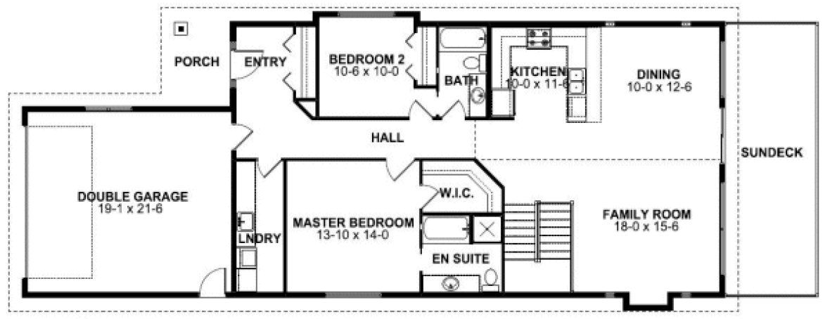 Main Floor Plan for House Plan #195122