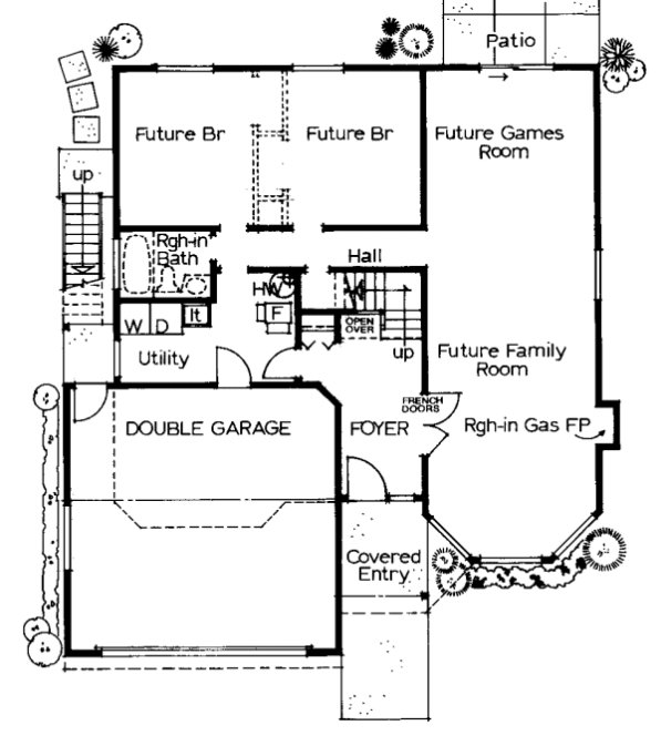 Basement Plan for House Plan #201175