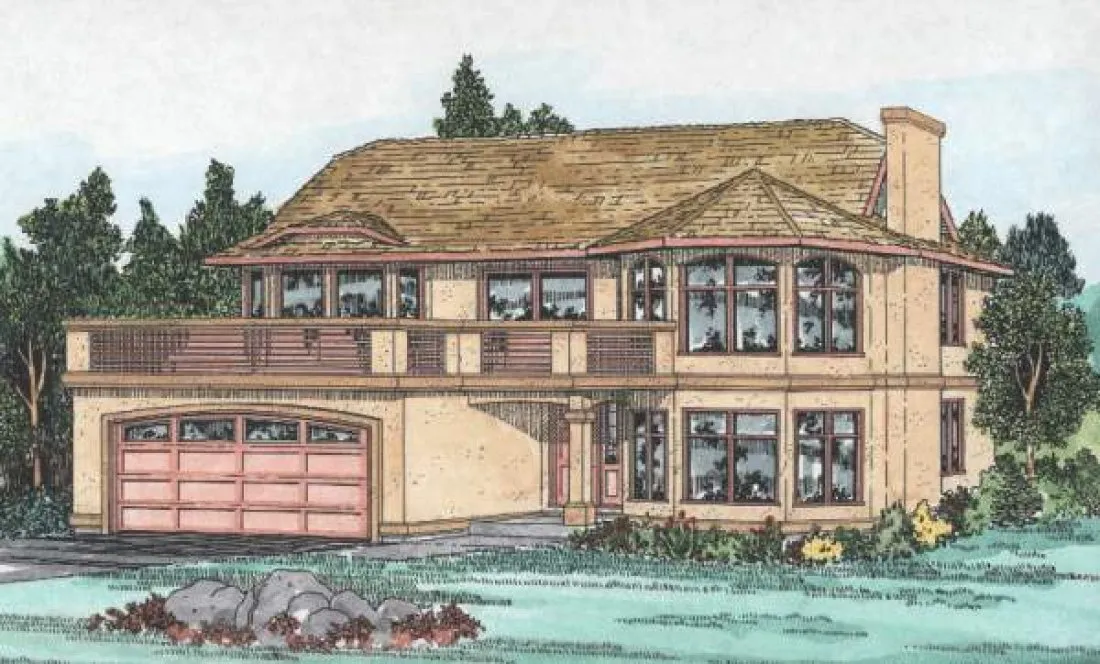 Full Rendering for House Plan #201175