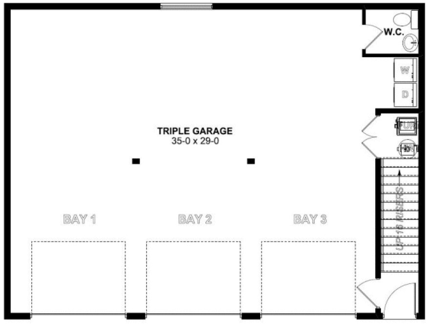 Main Floor Plan for House Plan #195150
