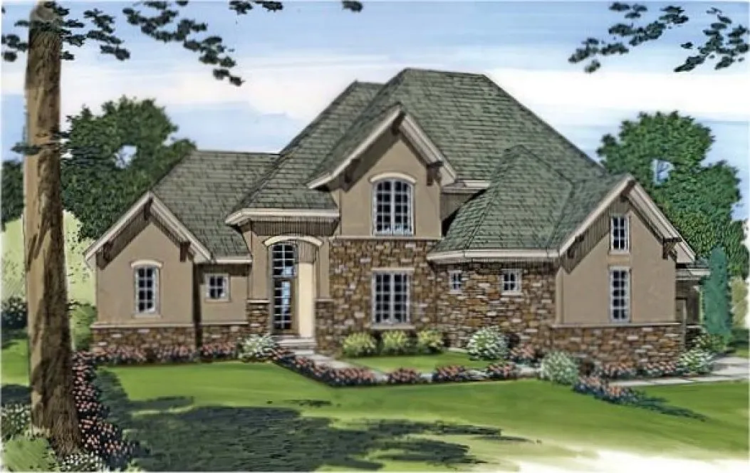 Full Rendering for House Plan #703482