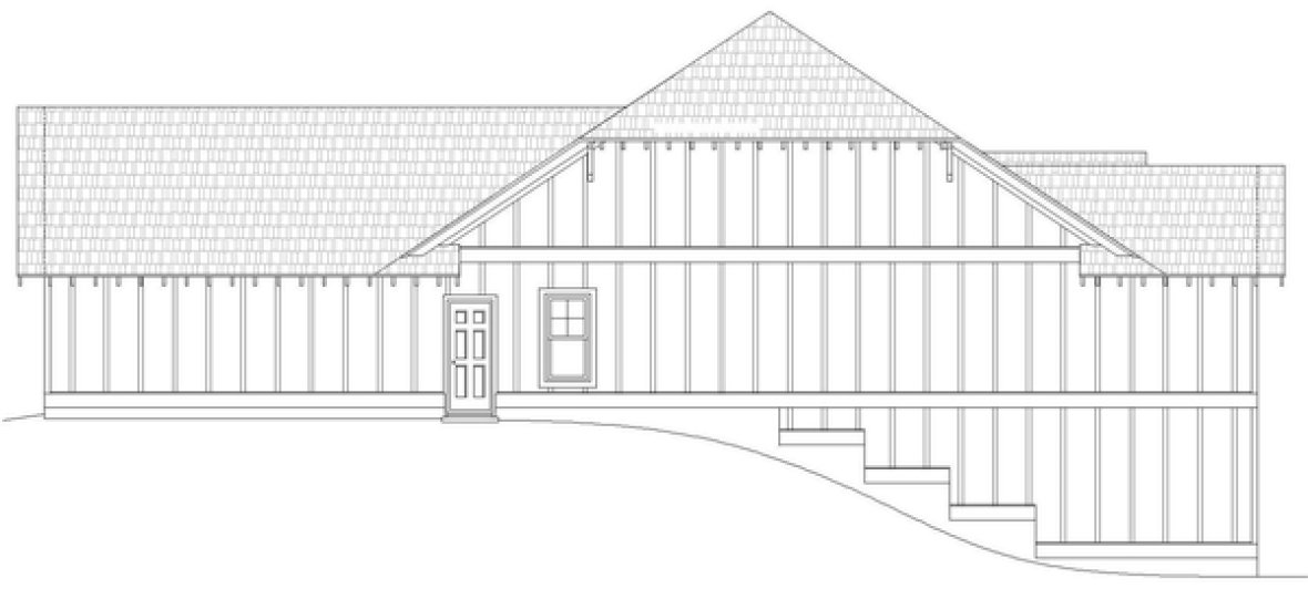 Right Elevation for House Plan #694712