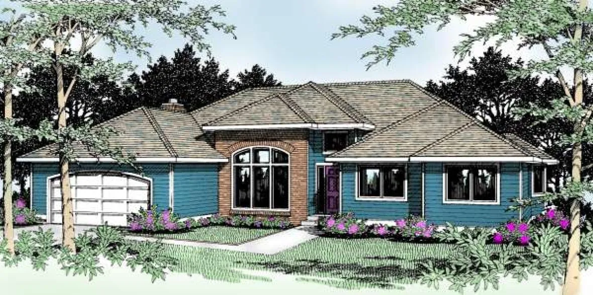 Full Rendering for House Plan #230189