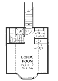 Attic Plan for House Plan #133119