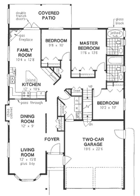 Main Floor Plan for House Plan #133119
