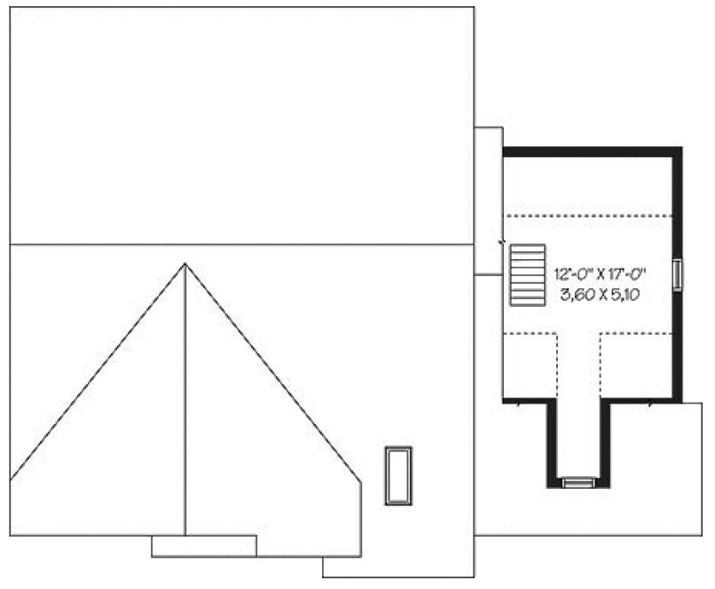 Attic Plan for House Plan #145443