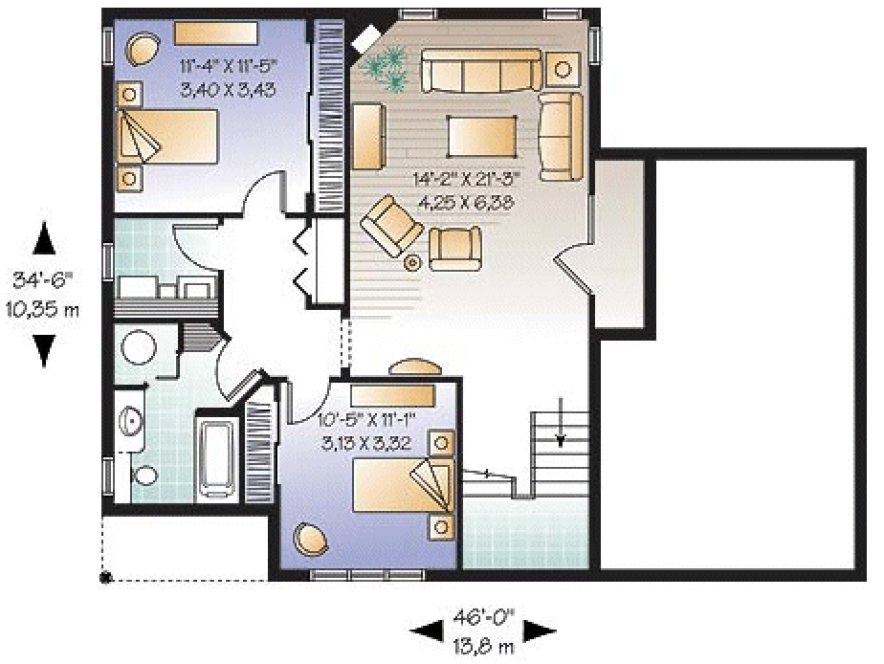 Basement Plan for House Plan #145443