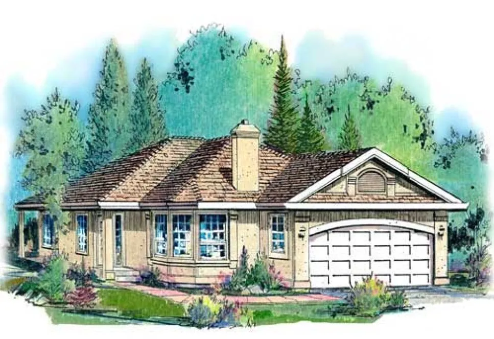 Full Rendering for House Plan #136119
