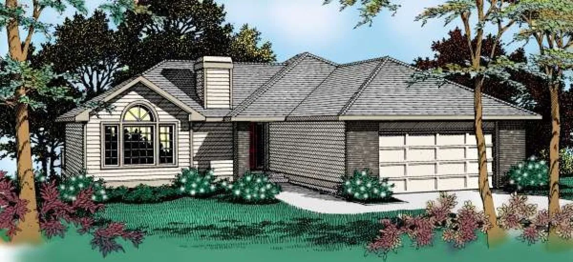 Full Rendering for House Plan #232019