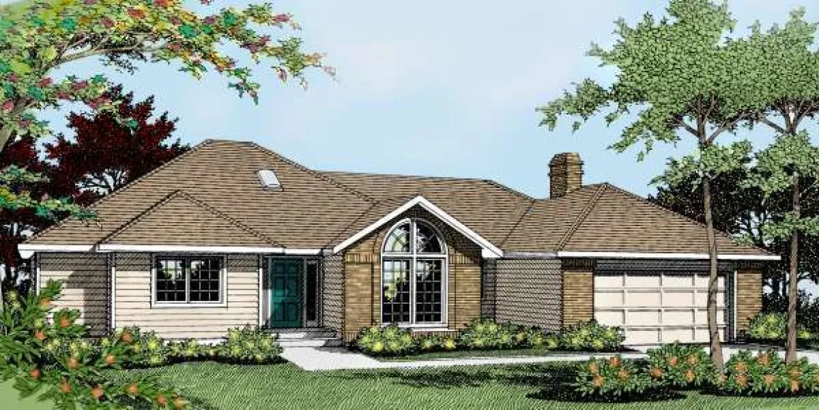 Full Rendering for House Plan #230109