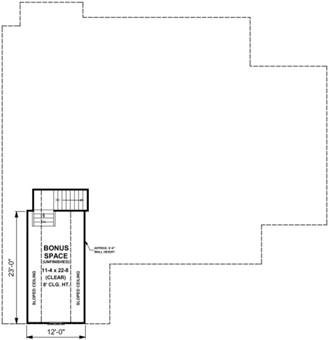Attic Plan for House Plan #217032