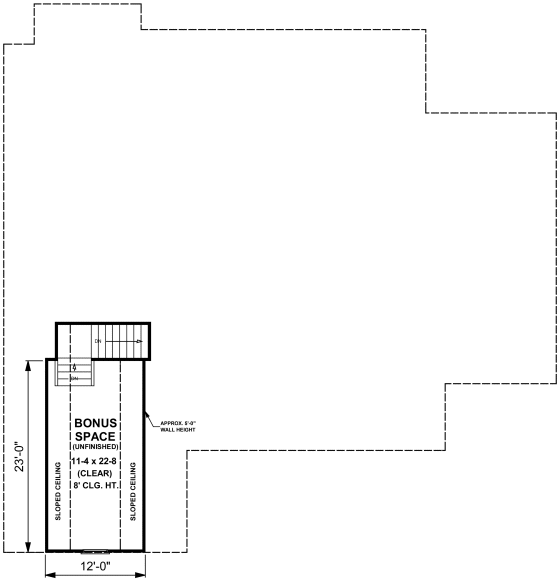 Attic Plan for House Plan #217032