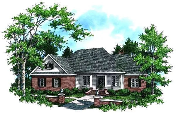 Full Rendering for House Plan #217032