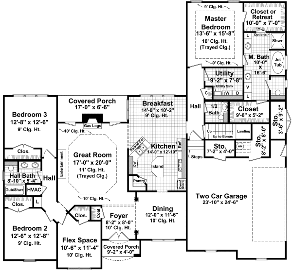 Main Floor Plan for House Plan #219632