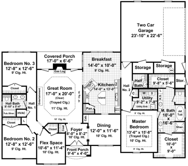 Main Floor Plan for House Plan #219832