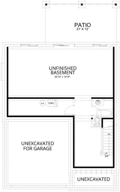 Basement Plan for House Plan #807212