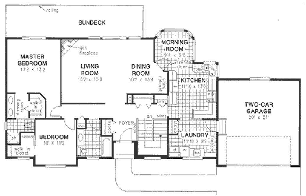 Main Floor Plan for House Plan #139119