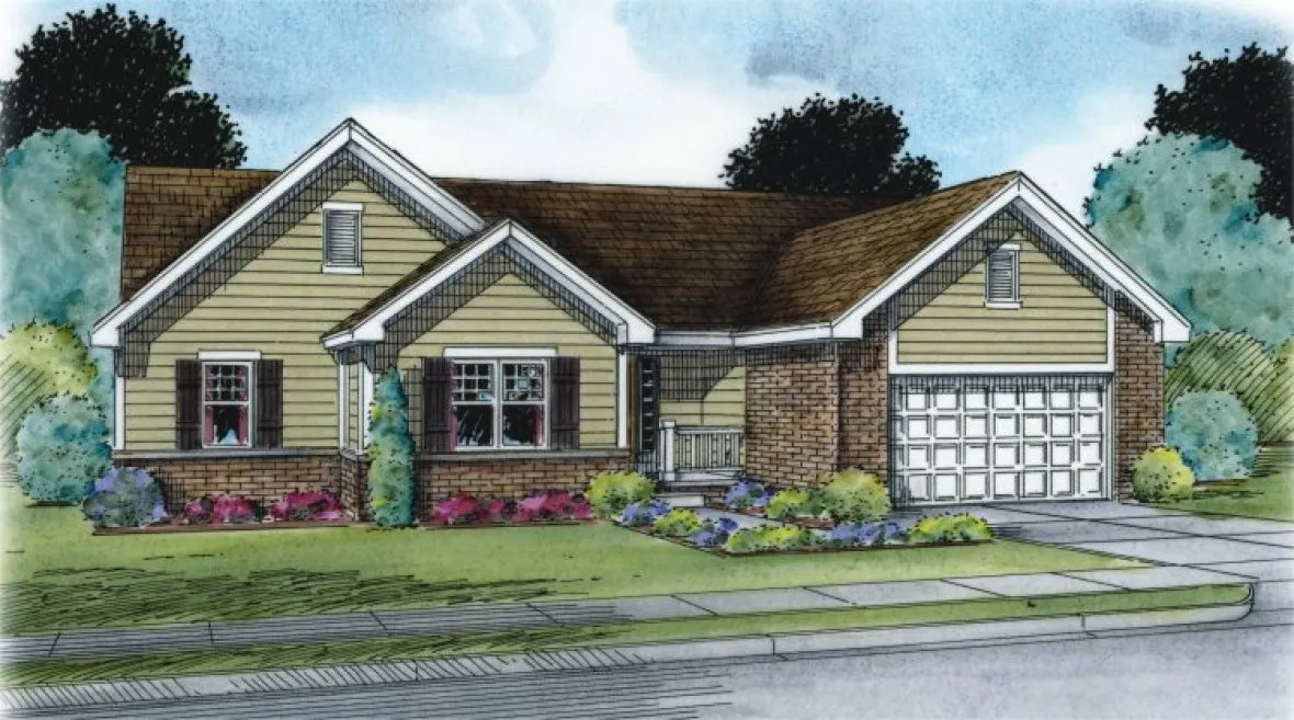 Full Rendering for House Plan #150322