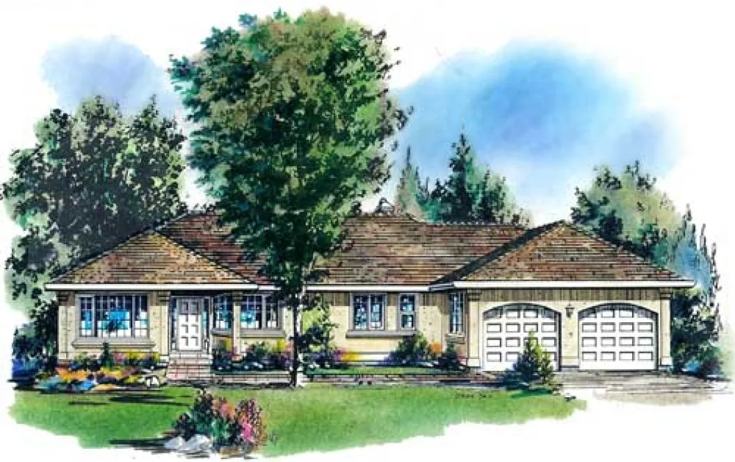 Full Rendering for House Plan #135219