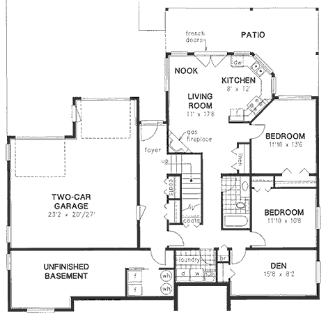 Basement Plan for House Plan #136219