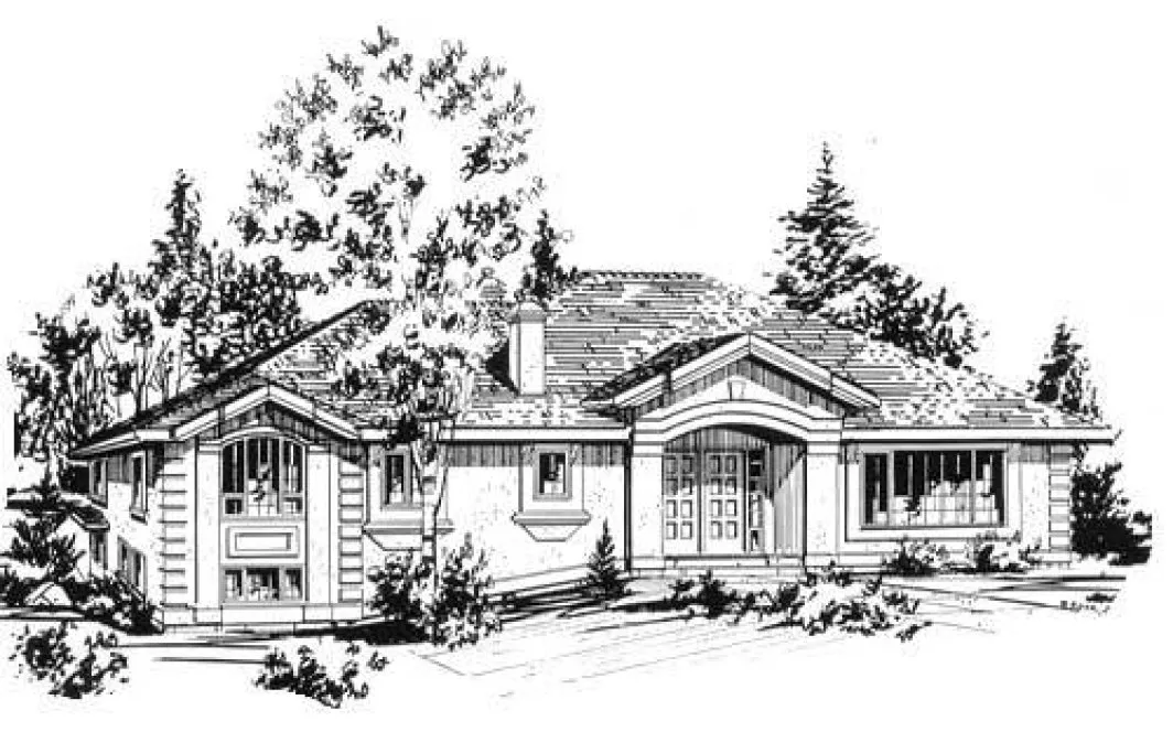 Full Rendering for House Plan #136219