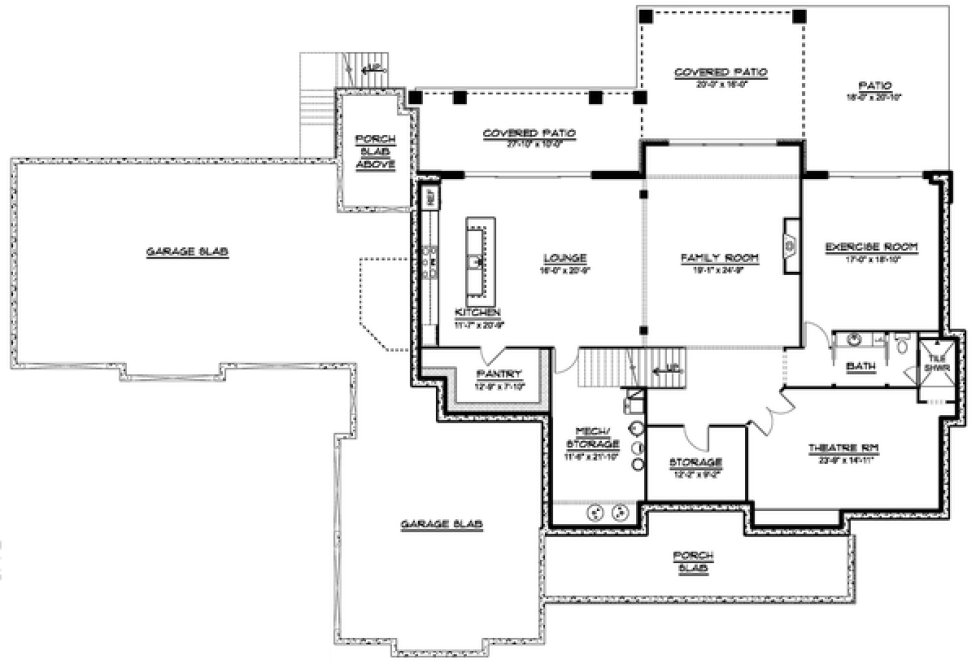 Basement Plan for House Plan #756835