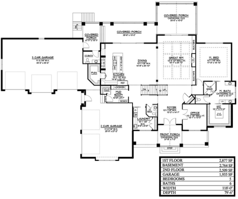 Main Floor Plan for House Plan #756835