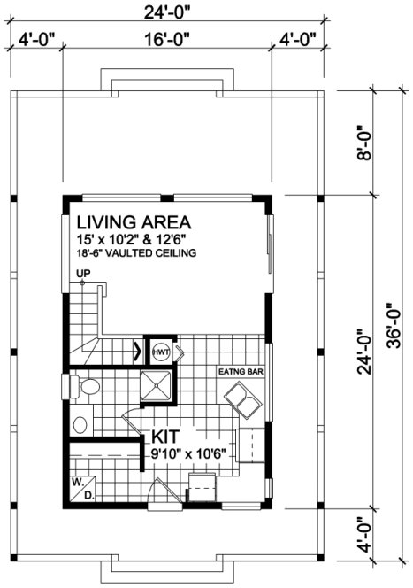Main Floor Plan for House Plan #264850