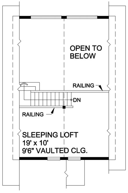 Second Floor Plan for House Plan #268000