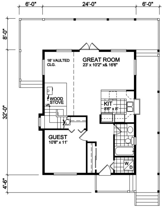 Main Floor Plan for House Plan #263331