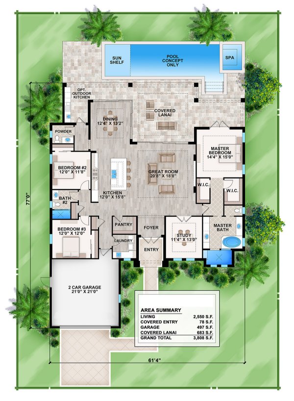 Plan No.910552 House Plans by WestHomePlanners.com